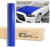 2pcs 4x8 (10cmx20cm) Sample Intense Blue 7D Carbon Fiber Textured High Gloss Vinyl Wrap Auto Car Sticker Decal Film Sheet Bubble Free Air Release Technology