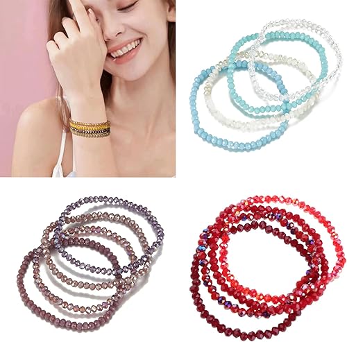 Miniatura 7 de Pulseras de cristales multiusos versátiles y coloridas, accesorio de joyería para mujeres de moda para mujeres y damas