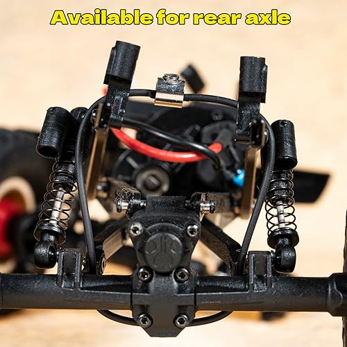 Miniatura 5 de Limit - Soportes de correa para SCX24 AX24 FCX24, montados en el servo (el ancho del servo debe ser inferior a 0.945 in), revestimiento negro de