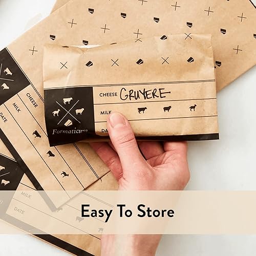 Miniatura 7 de Formaticum - Bolsas de almacenamiento para queso, mantener la charcutería fresca, bolsas de papel de cera