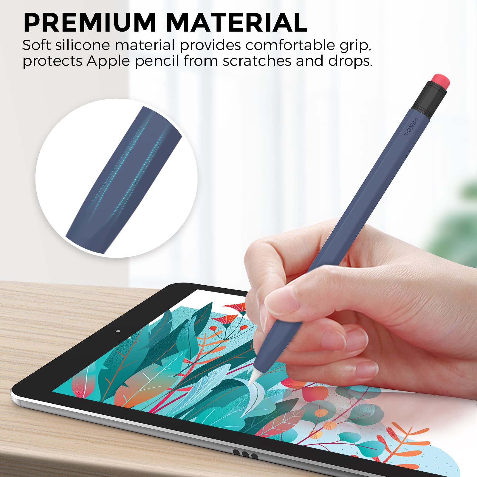 Amazon.co.jp: iPad Pencilシリコンデュアルカラーケース Apple Pencil