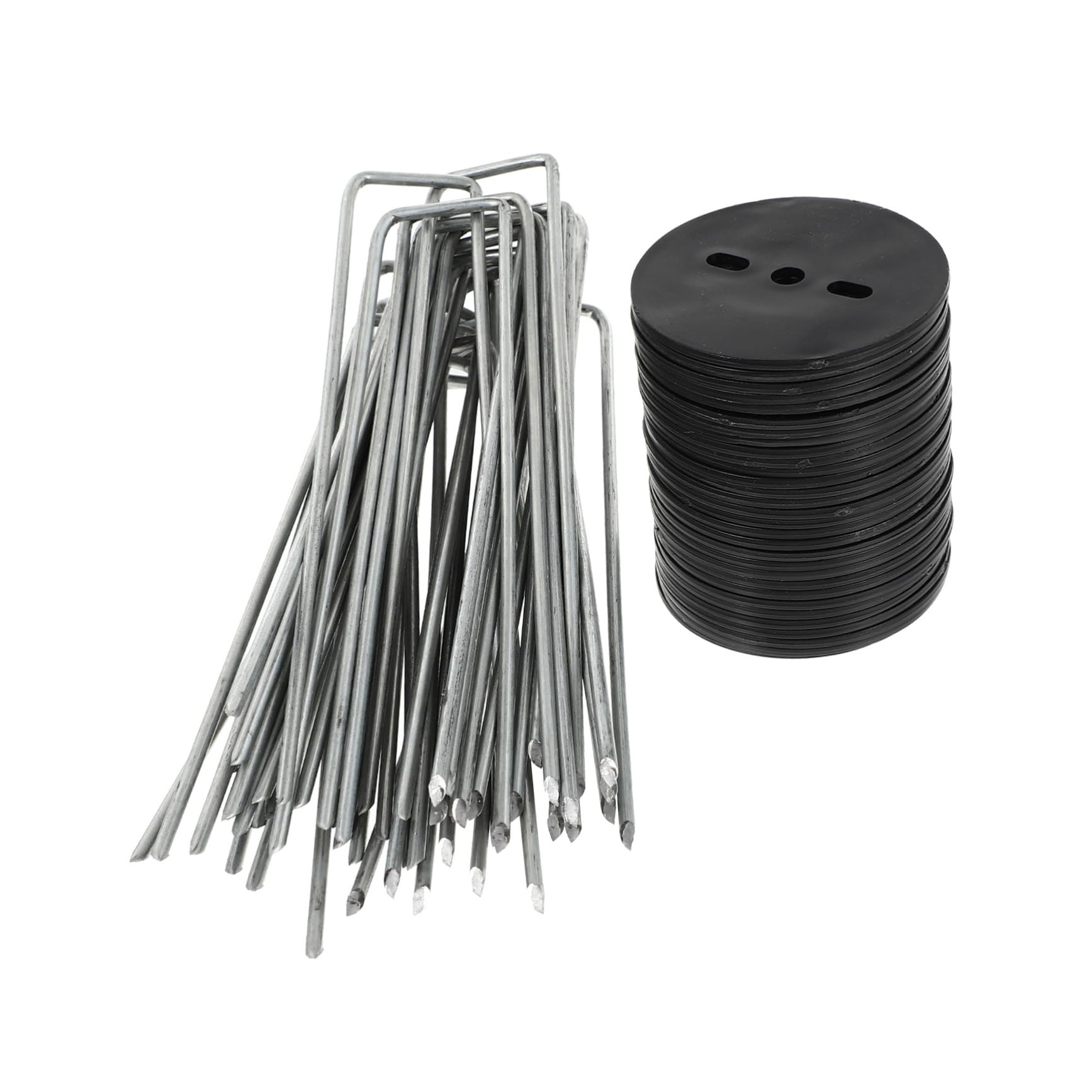 Tapis d'Agrafes de Jardin et Tente : Piquet de Paysage avec Clous de Sol pour Fixation Pelouse