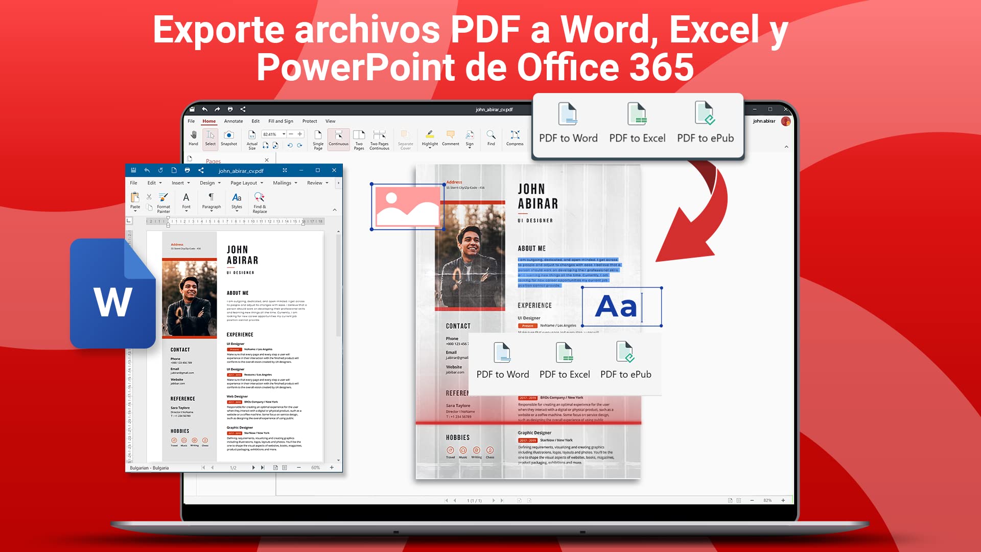 PDF Extra Lifetime - Editor de PDF profesional - 1 PC Windows / 1 Usuario / Licencia de Por Vida
