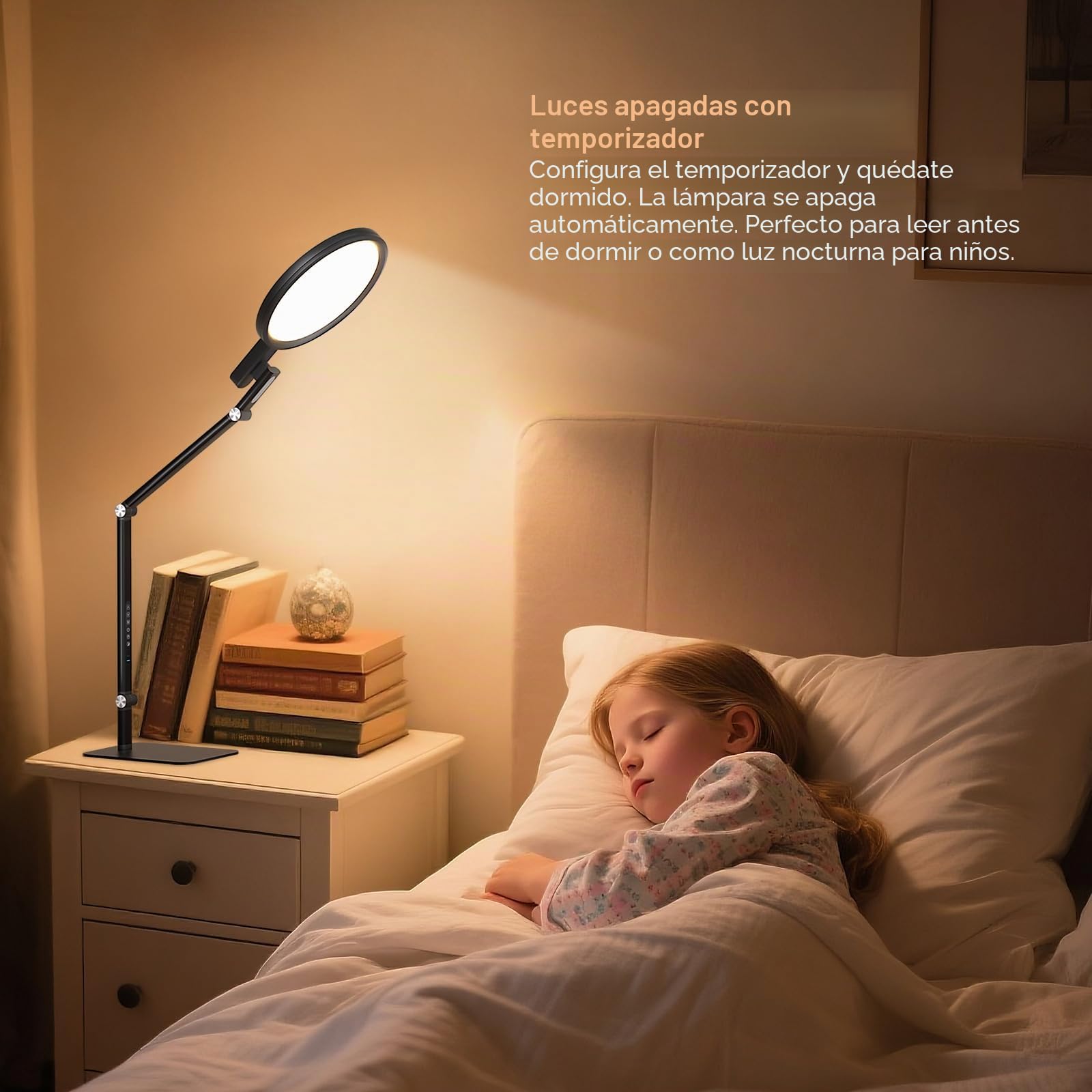 Comely led lámpara de mesa negro tacto Dimmbar 15W led lámpara de mesa nocturna con USB C función de carga 2700K–6000K Ra 97 lámpara de escritorio luz nocturna para dormitorio oficina salón