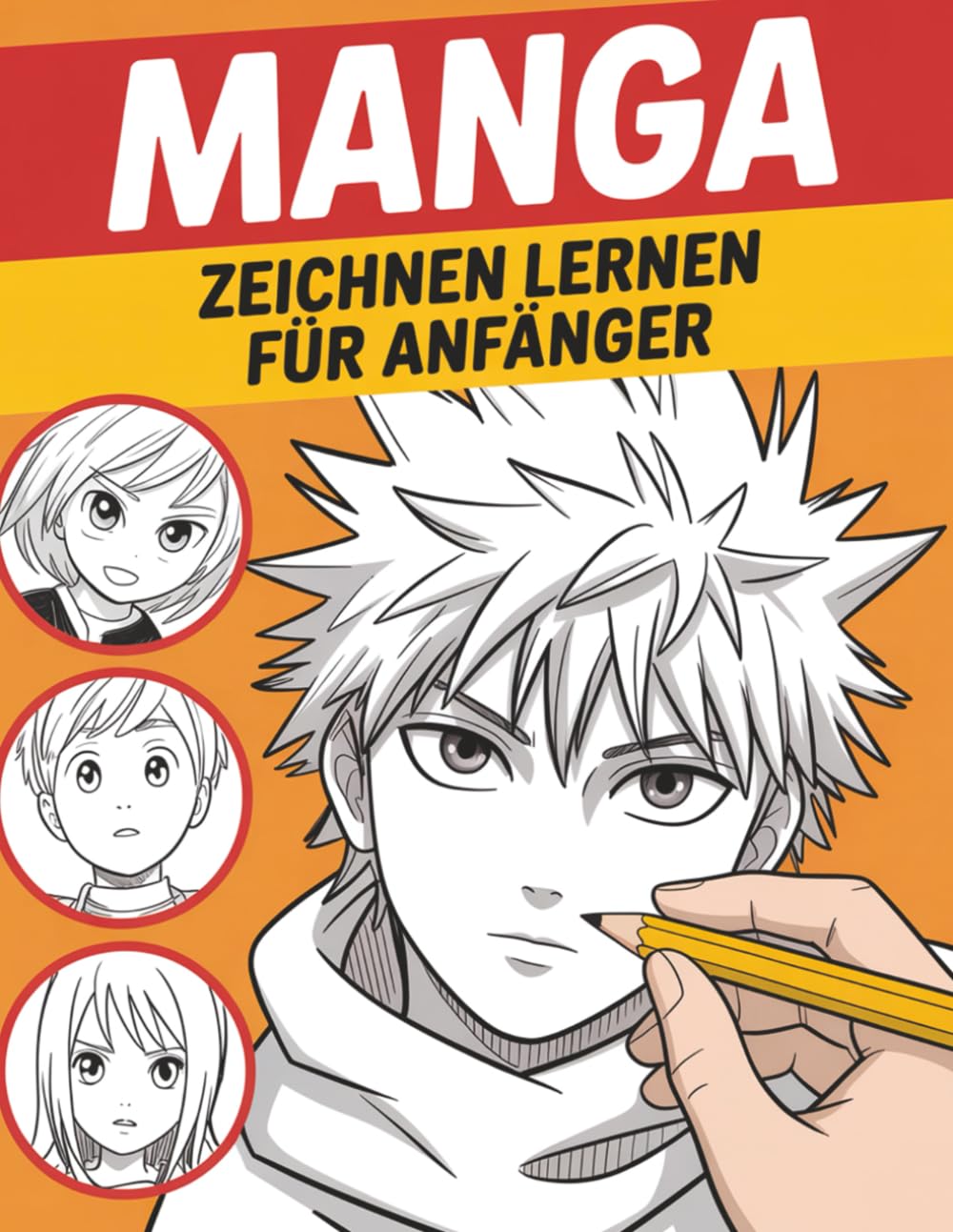 Manga Zeichnen Lernen Für Anfänger: Lerne Manga wie ein Profi – Schritt für Schritt Gesichter, Figuren und Emotionen zeichnen im typischen Anime-Stil