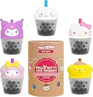 Hamee Sanrio Hello Kitty and Friends [Surprise Blind Capsule] [Boba Series] Cute Squishy Figurine [Birthday Gift Bags, Party Favors, Gift Basket Filler] - 1 Pc.