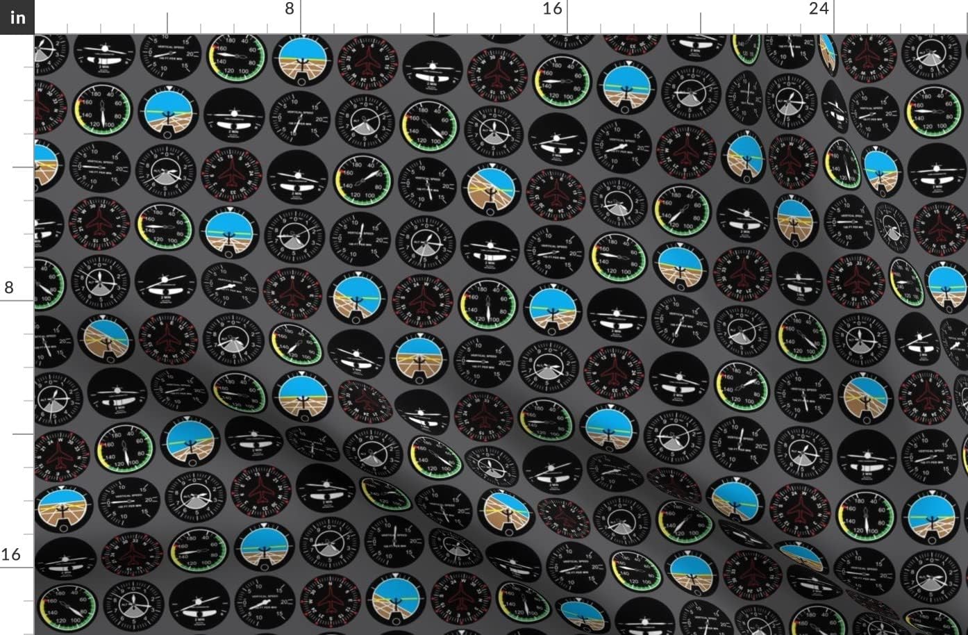 Spoonflower Fabric - Flight Deck Aviation Flying Airplanes Plane Airplane Pilot Nursery Printed on Organic Cotton Sateen Fabric by The Yard - Sewing Quilting Apparel Home Decor