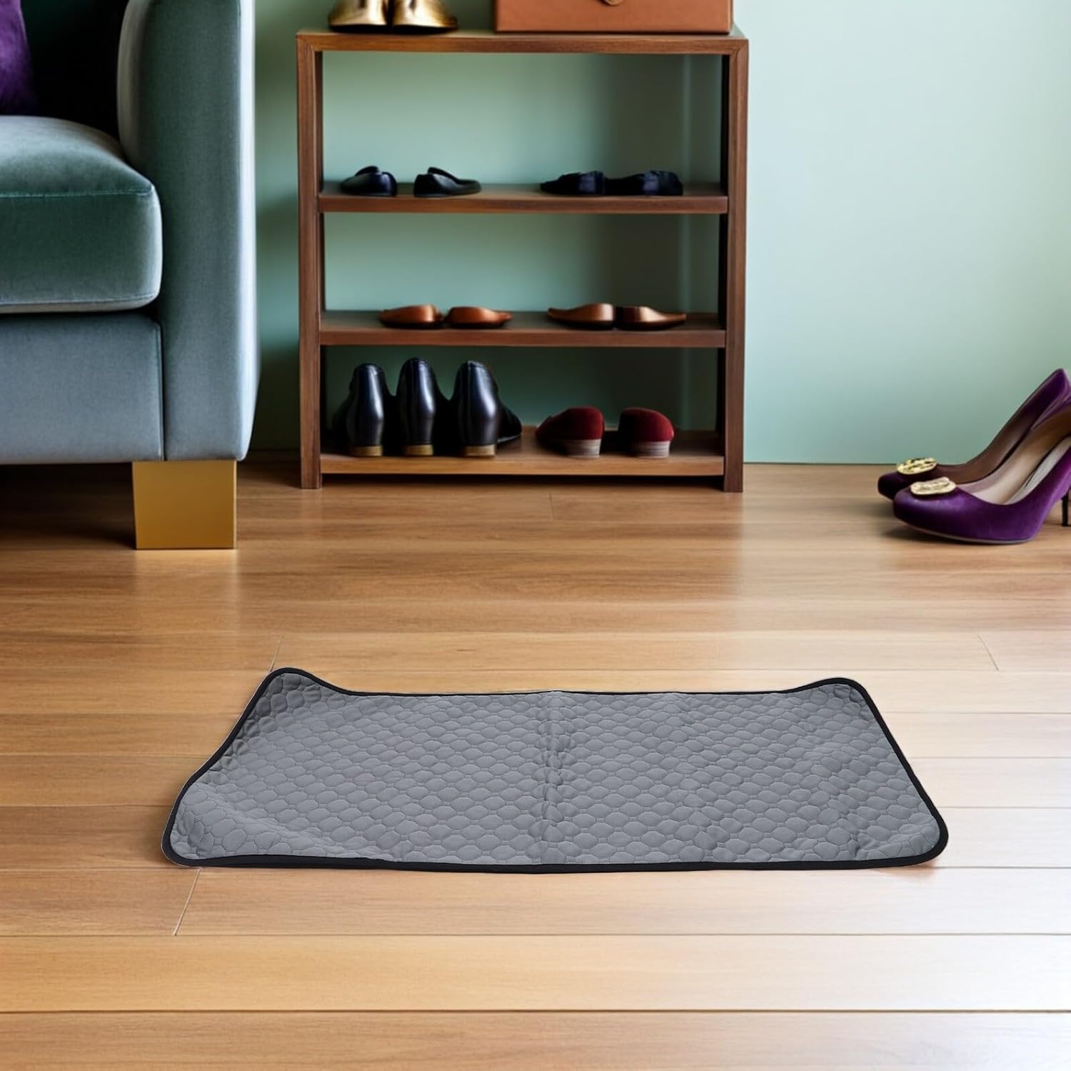 Lurrose Reusable Waterproof Pet Pee Pads, Washable Absorbent Dog Training Mats 60x120cm Non-Slip Puppy Potty Pads for Cats, Dogs, and Small Pets, 3pcs