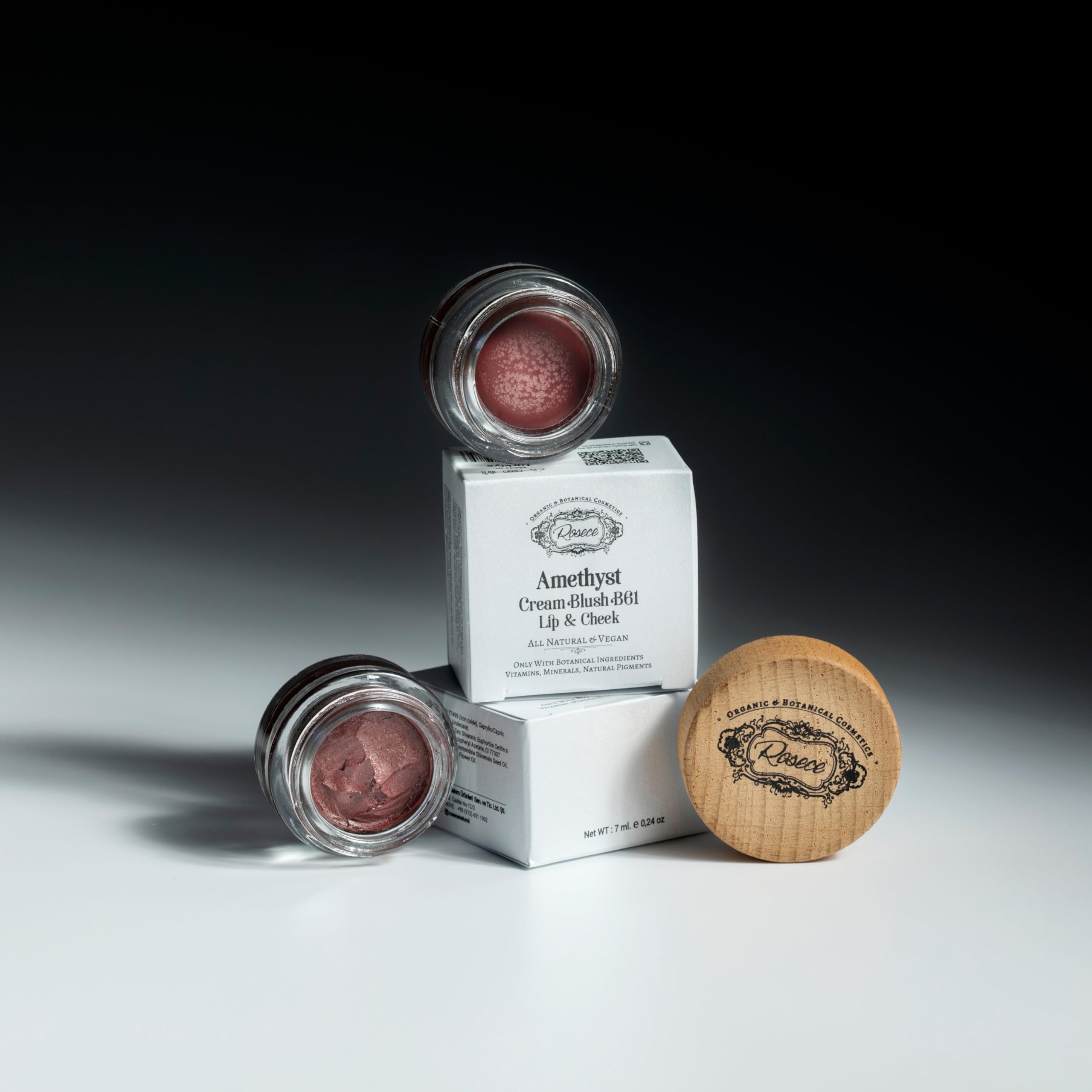 ROSECE - 2-in-1 Cream Cheek Blush + Lip Color | Natural Mineral pigment | Soft Lips with natural oils and Vitamin E | 100% Plant ingredients, Vegan (