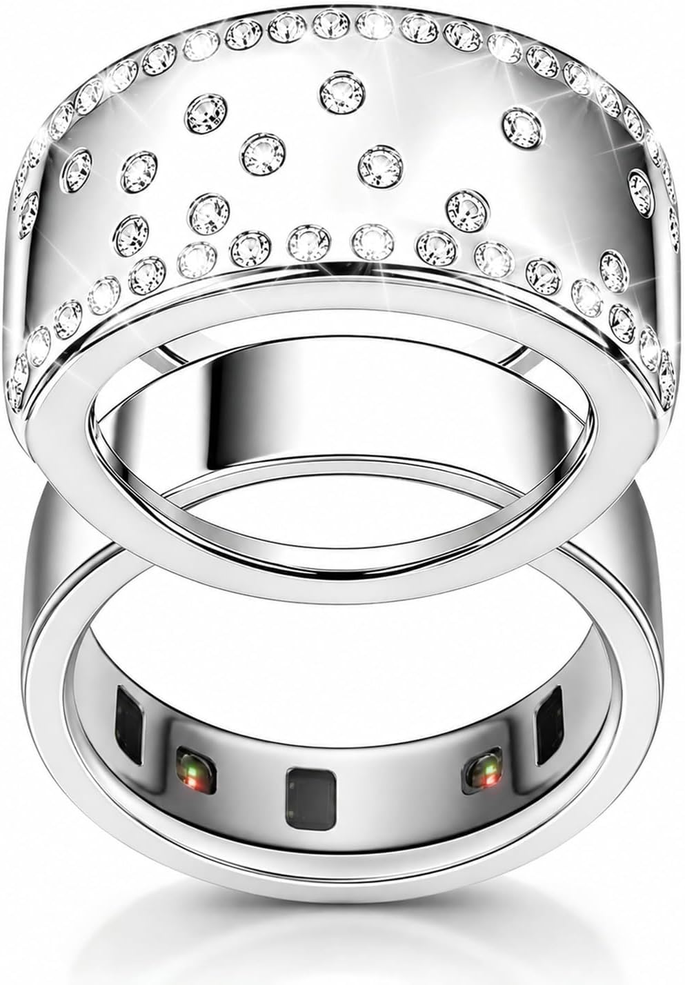 14K Gold Plated Smart Ring Jacket Compatible with Oura Ring Gen 4/Gen 3
