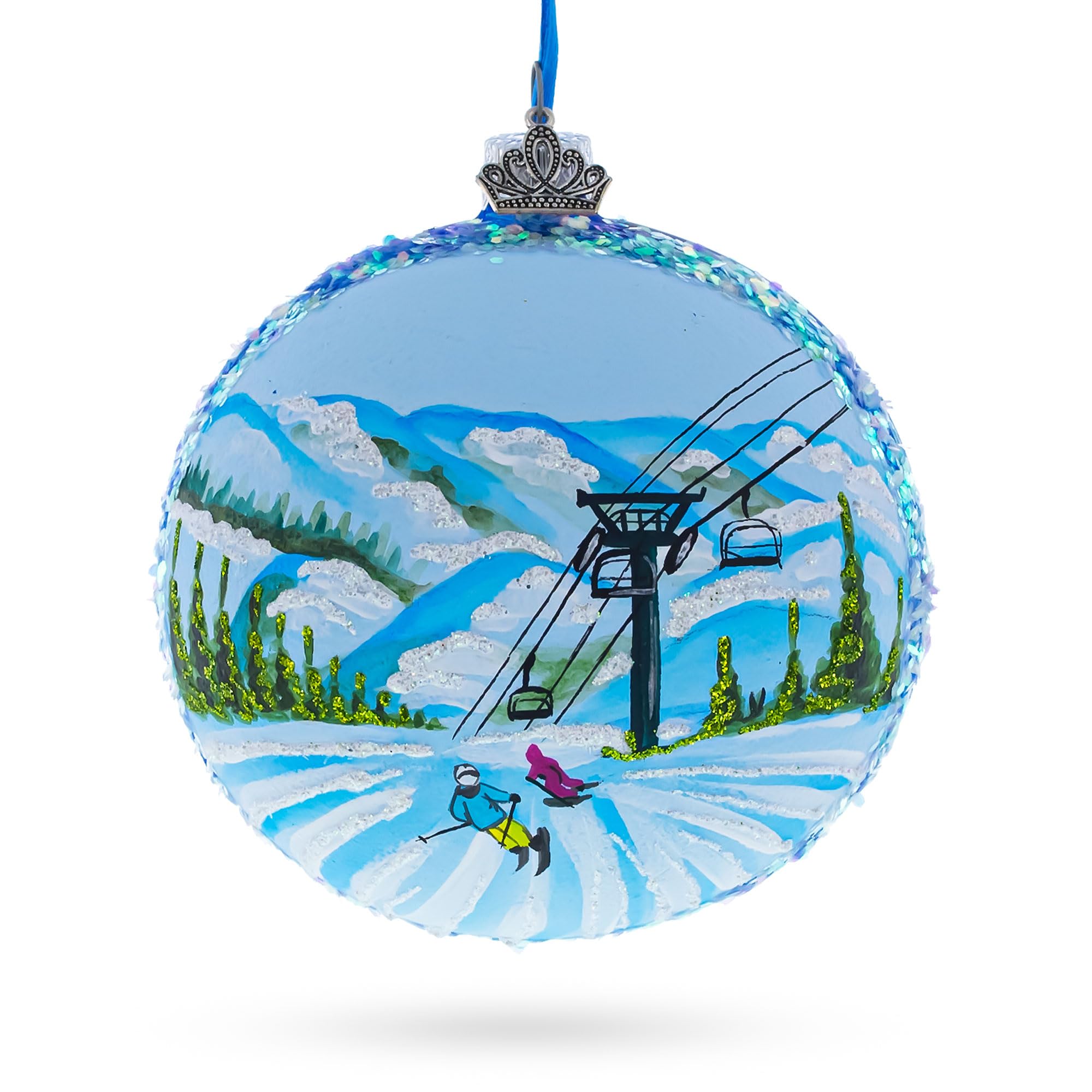 Boule de verre Deer Valley décoration de Noël cadeau souvenir de Park City