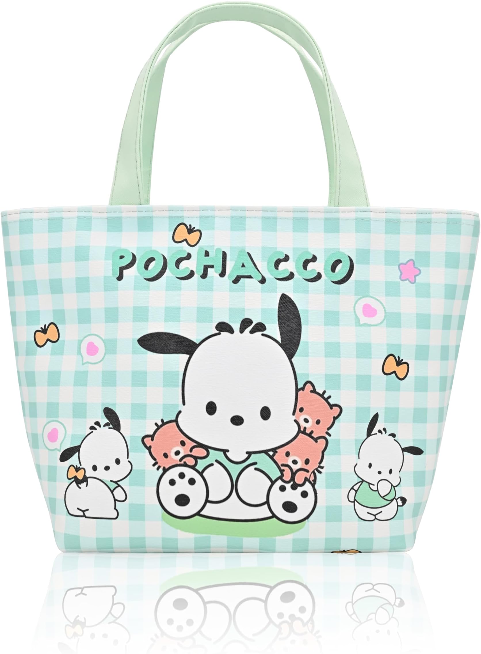 Roffatide Pochacco Lunch Bag for Work Reusable Insulated Lunch Box Travel Picnic Container Thermal Cooler Sack Lunch Tote Bag for Women, PochaDog