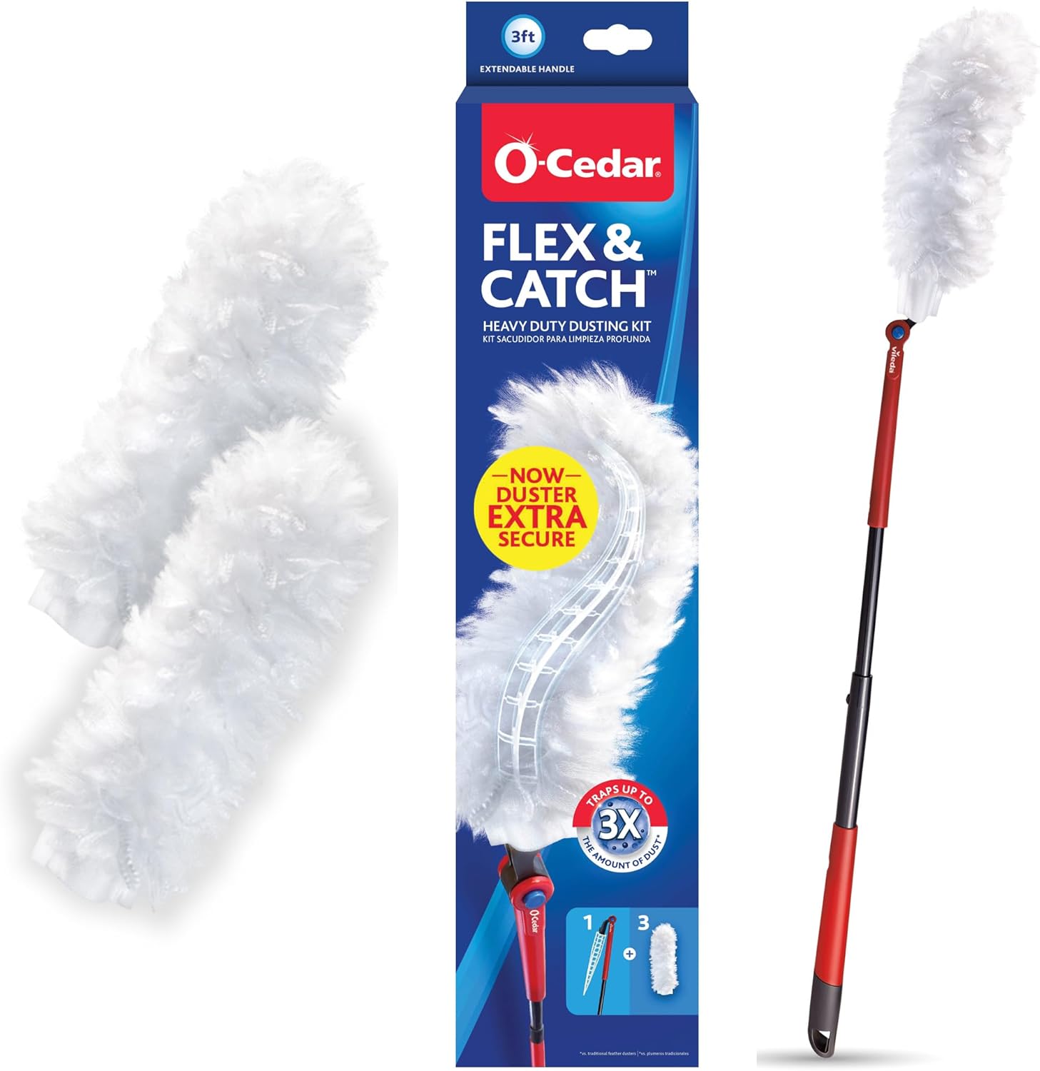 Amazon.com: O-Cedar Flex & Catch Heavy Duty Dusting Kit with 3 ...