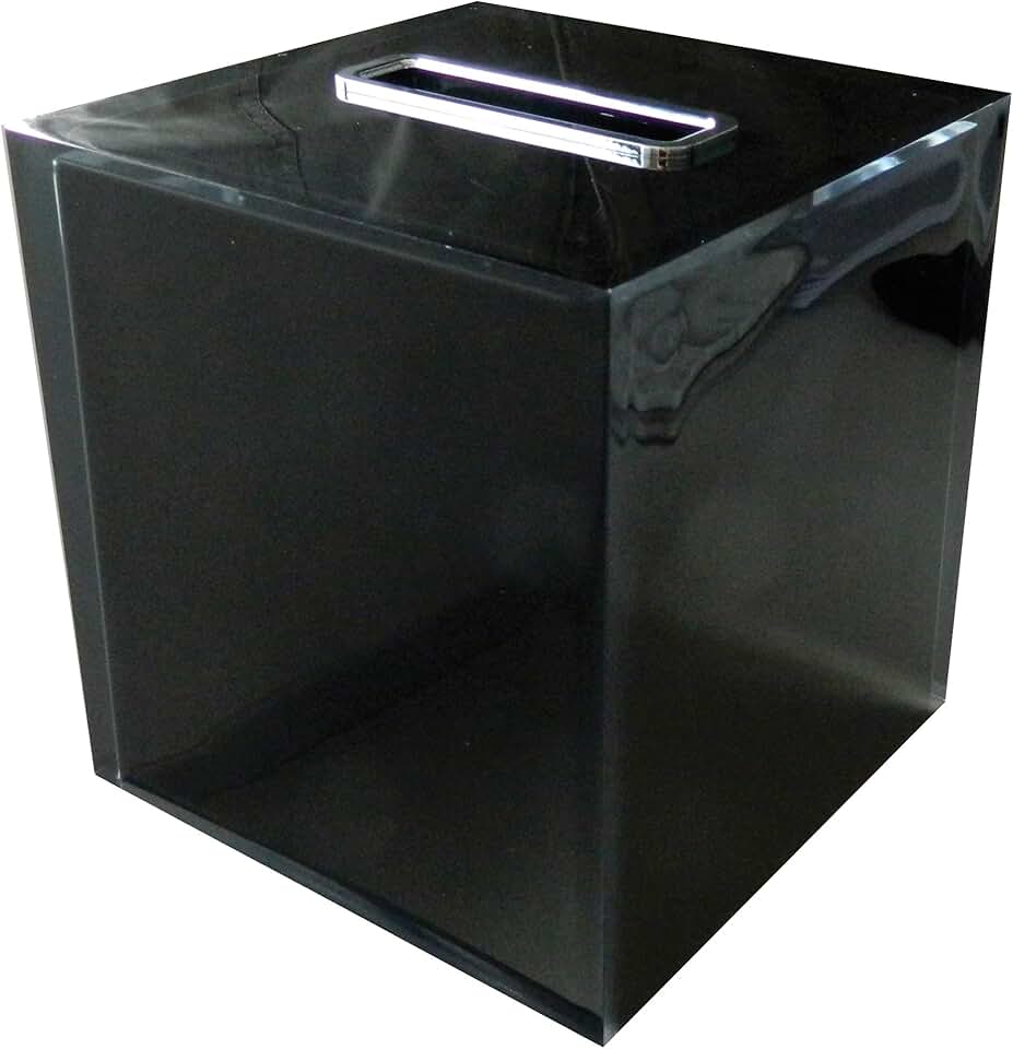 black kleenex box holder