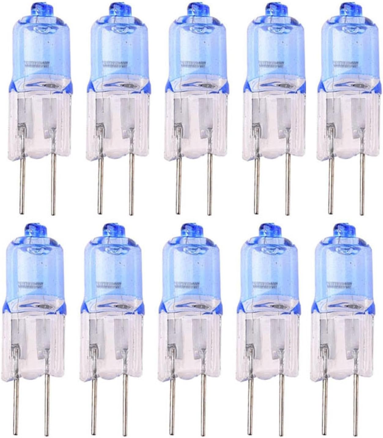 10Pc G4 Halogen Light Bulbs 12V 10W 20W 35W Warm White 2700 Tungsten Halogen Bulb G4 Bi-Pin Base Dimmable 2700 35W