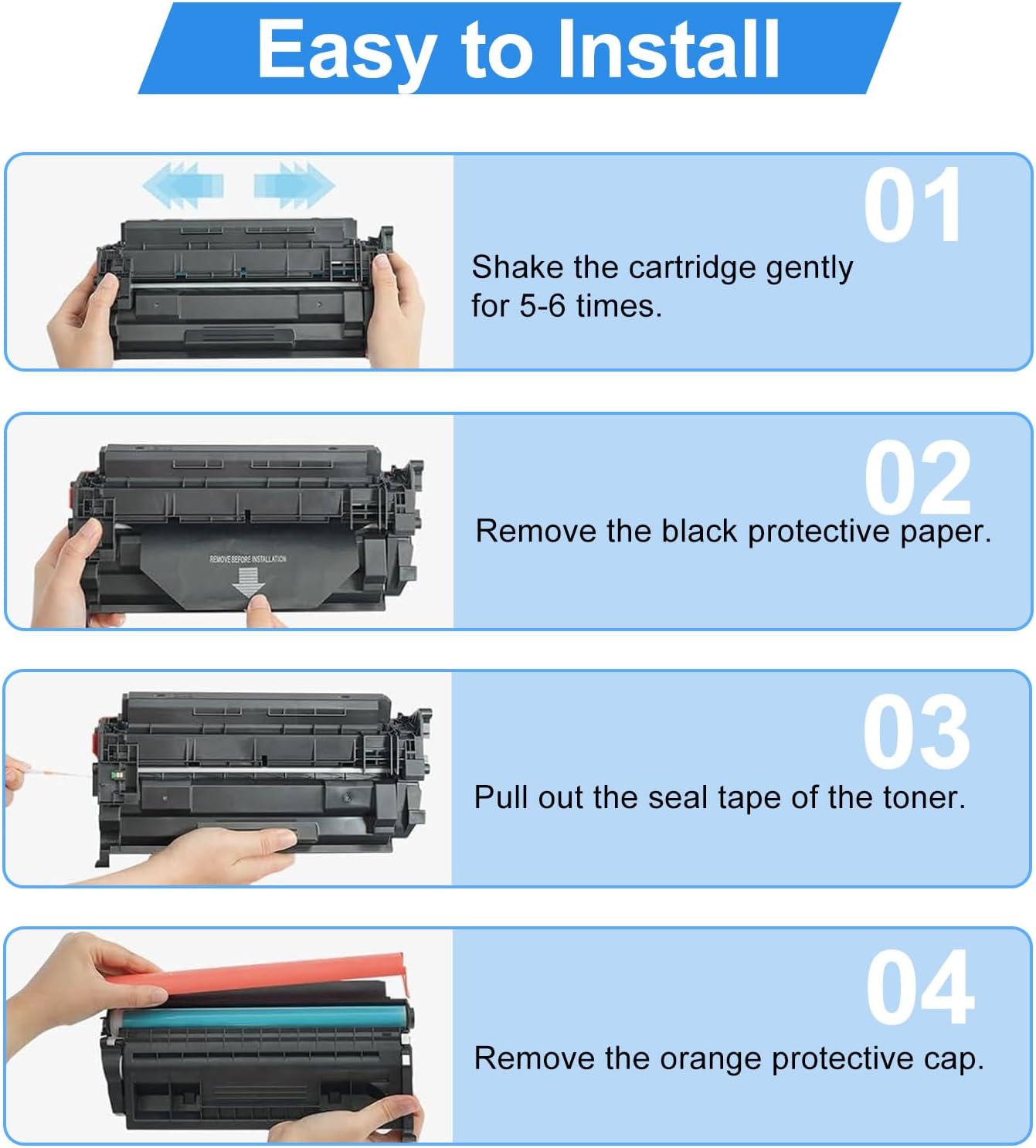 057 Toner Cartridge - Canon 057 Replacement for Canon 057 Toner Cartridge CRG057 057H Use with ImageCLASS MF445dw MF448dw MF441dw LBP226dw LBP227dw LBP228dw LBP221dw Printer (2 Pack)