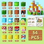 Blocs magnétiques 54 PCS Jouets pour la construction de cubes - Jouets pour enfants 3+ Année Vieux Garçons Filles, Construire Magnet Cubes Set, Jouets sensoriels pour les enfants Âge 3-5 5-7 Cadeaux d'anniversaire de Noël