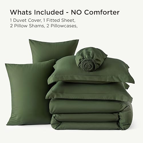 Vista 185 de Bedsure - Juego de funda de edredón de tamaño matrimonial, ropa de cama suave con doble cepillado, 1 funda de edredón (80 x 90 pulgadas) y 2 fundas