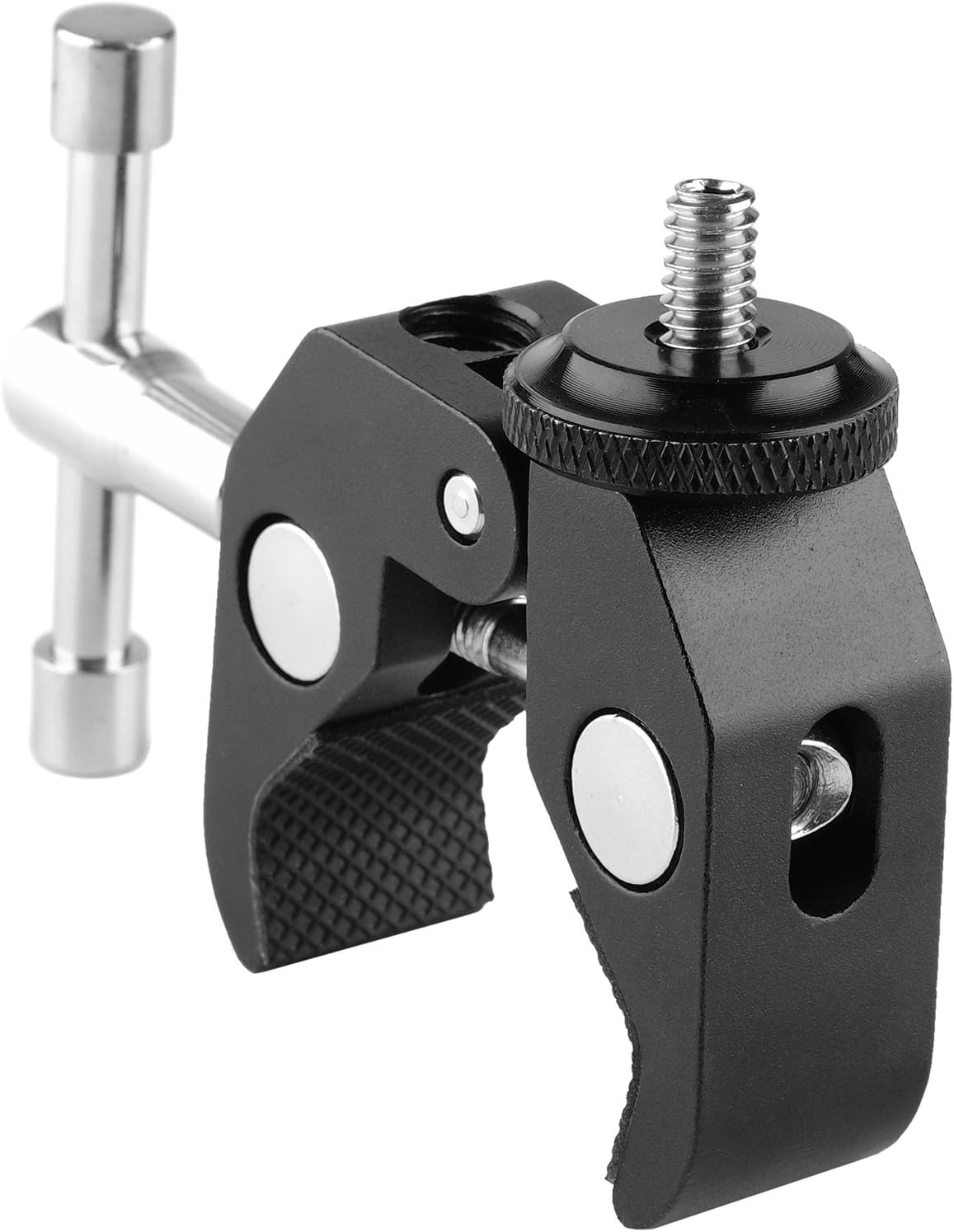 ChromLives Super Clamp Photography Camera Crab Clamp with 1/4''-20 to 1/4'' 20 Screw Converter for 15mm Rods/Lights/Umbrellas/Shelves/Cross Bars and More : Electronics