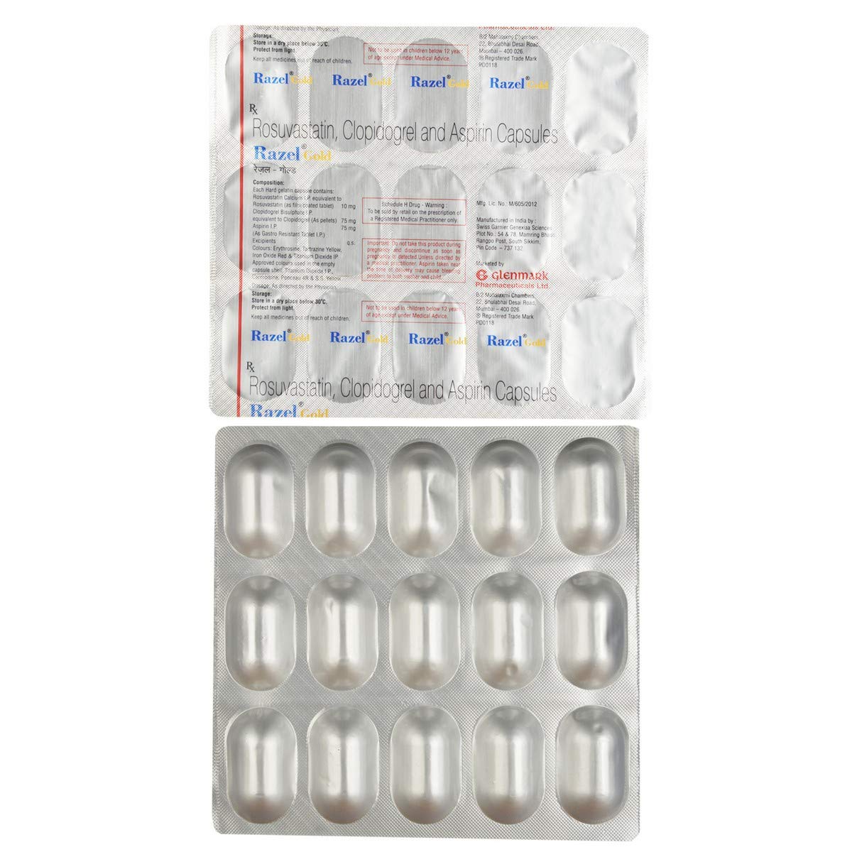 Razel Gold - Strip of 15 Capsules