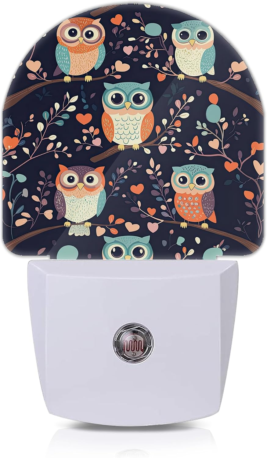 Night Light,Cute Owl Plug in Night Lights with Dusk to Dawn Sensor,Nightlight for Bedroom,Bathroom,Hallway,Kitchen,for Girls Women