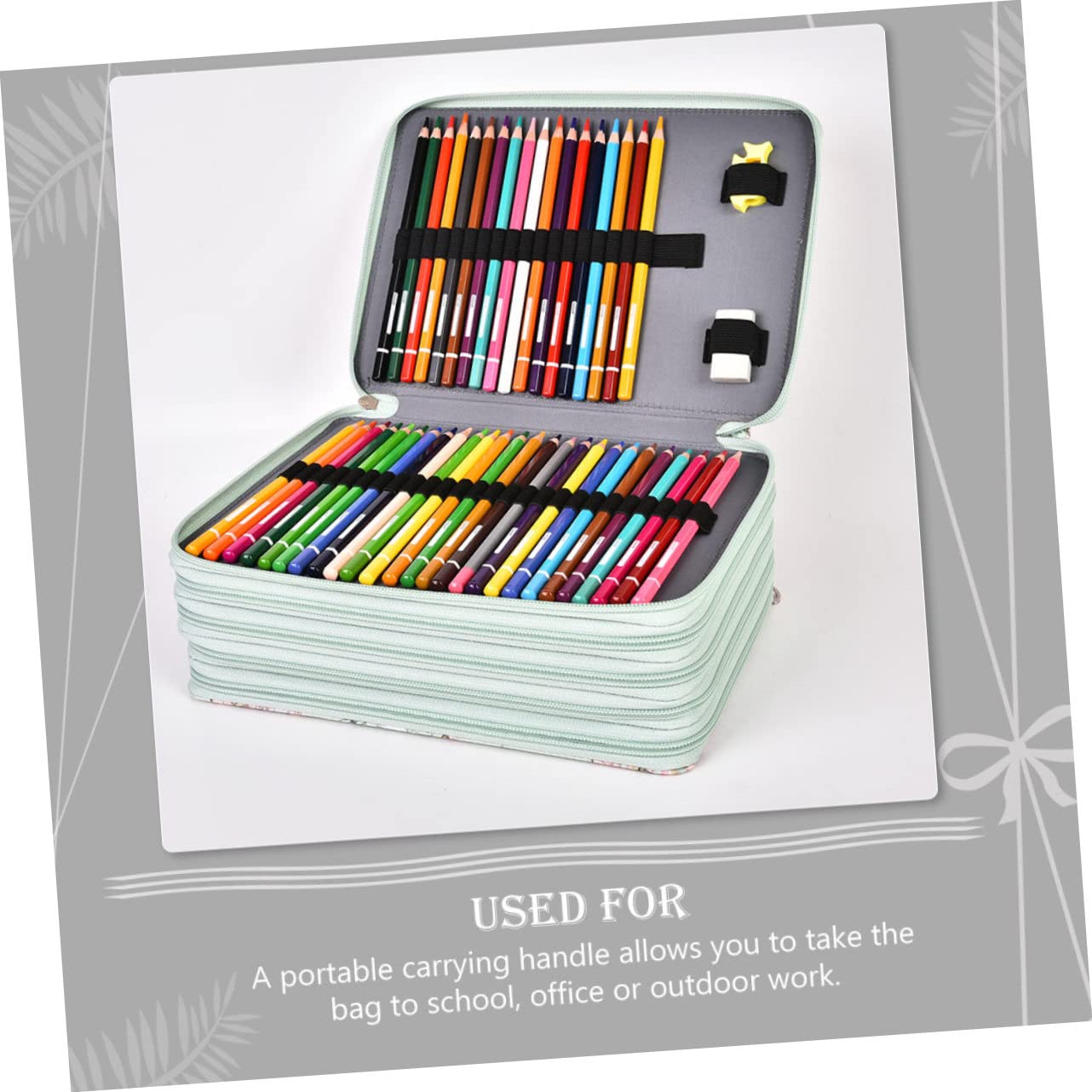 Estuche para Lápices de Dibujo Multicapa 252 Ranuras Gran Capacidad