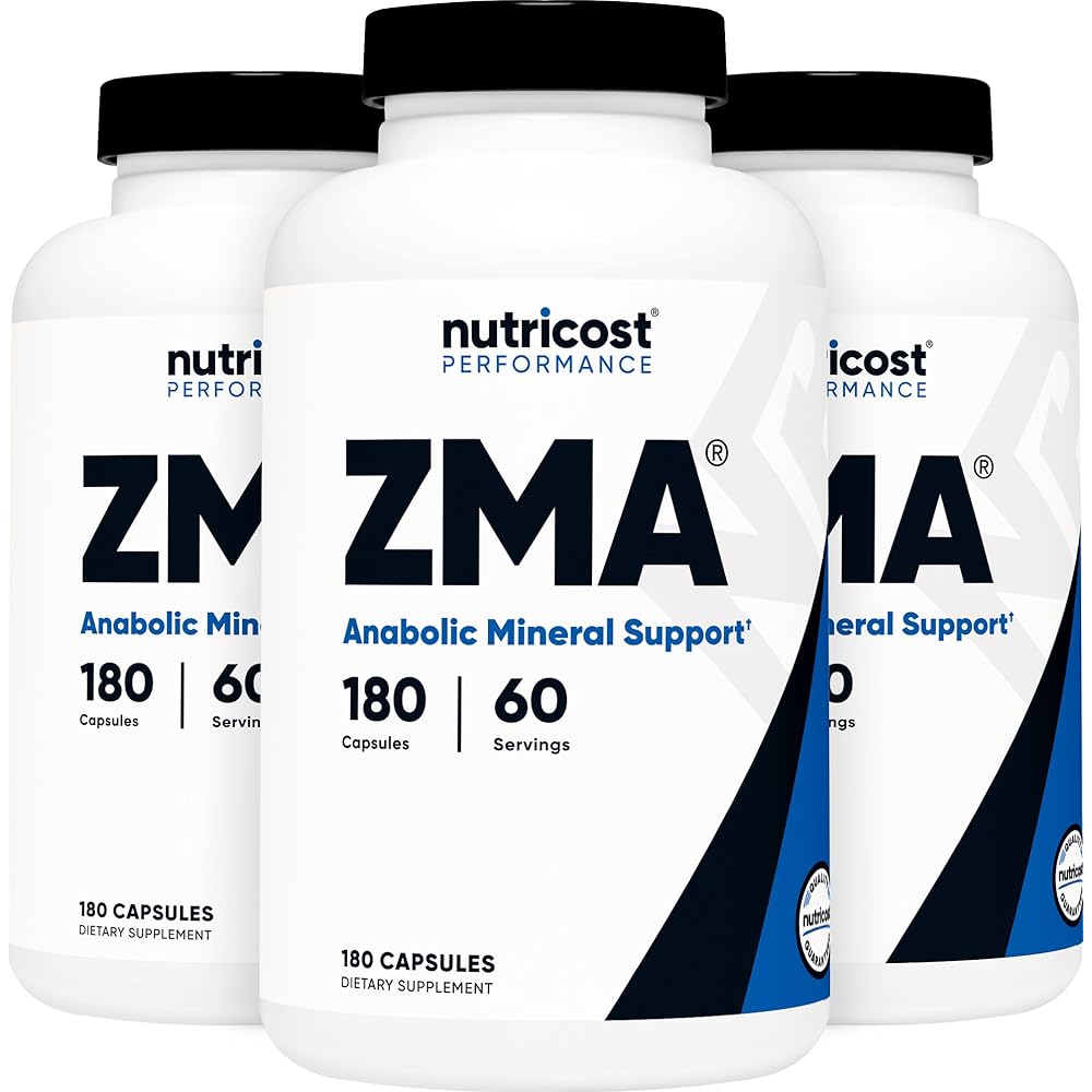 Nutricost ZMA 180 Capsules (3 Bottles)
