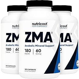 Nutricost ZMA 180 Capsules (3 Bottles)