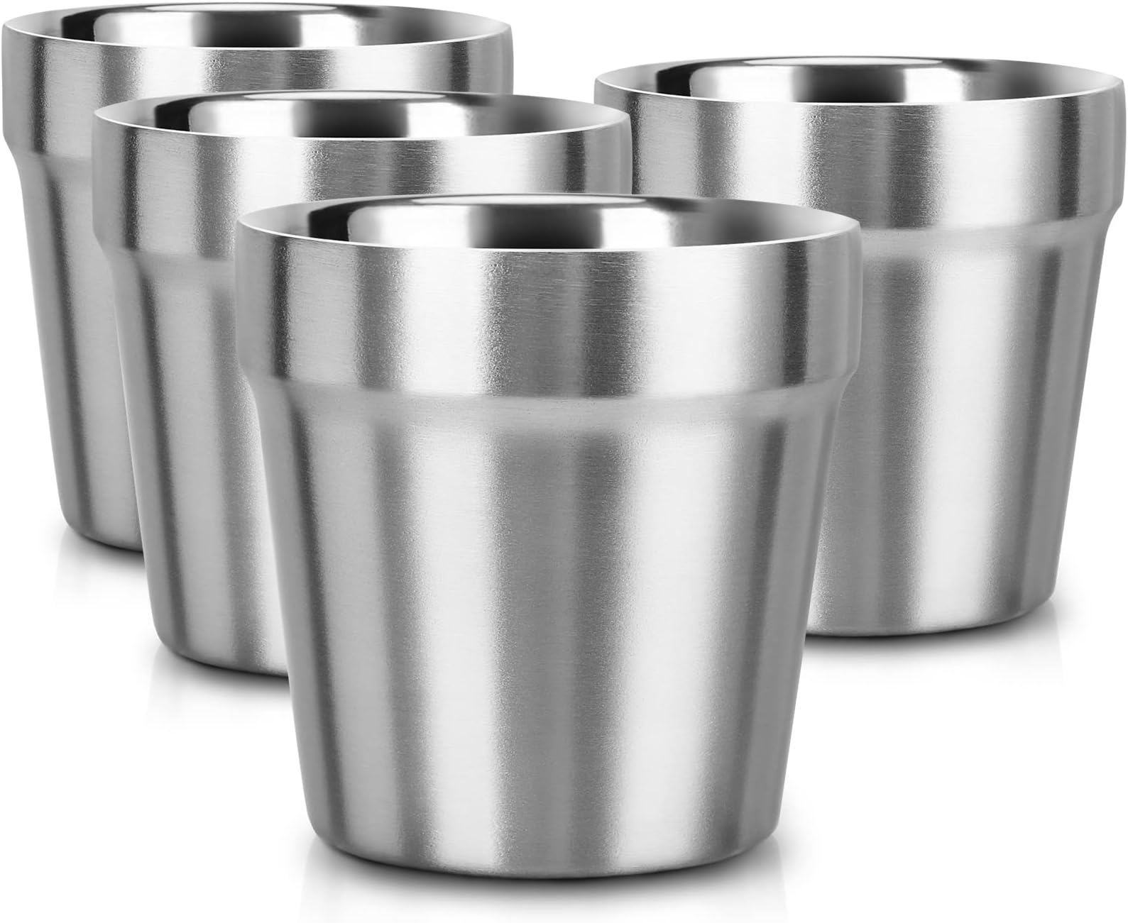 Mimorou 8 Pack Stainless Steel Insulated Cup 10 oz Metal