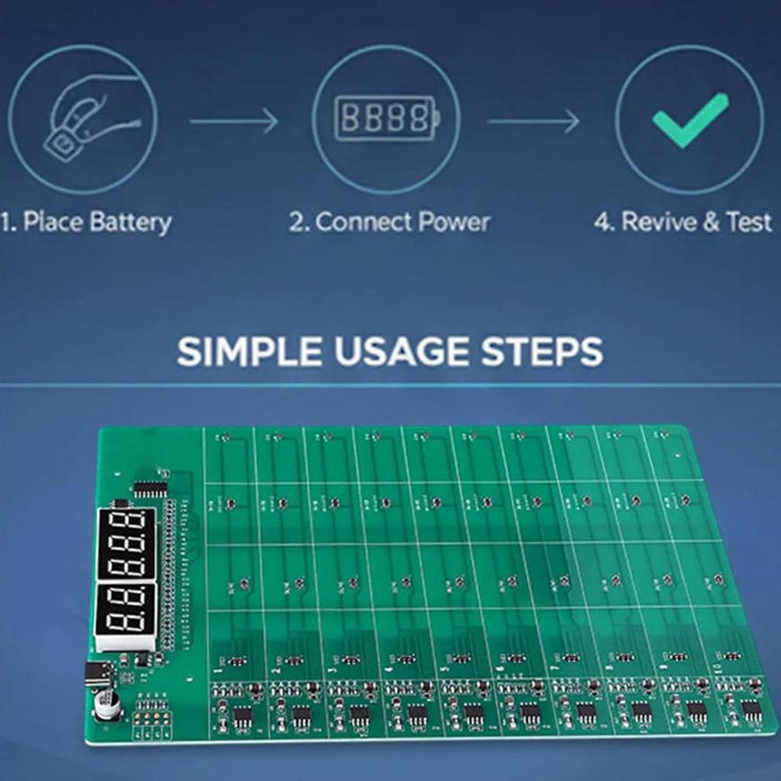 Eujgoov Scheda Tester di Carica Veloce della Batteria per 1-40 Celle, con Indicatori LED