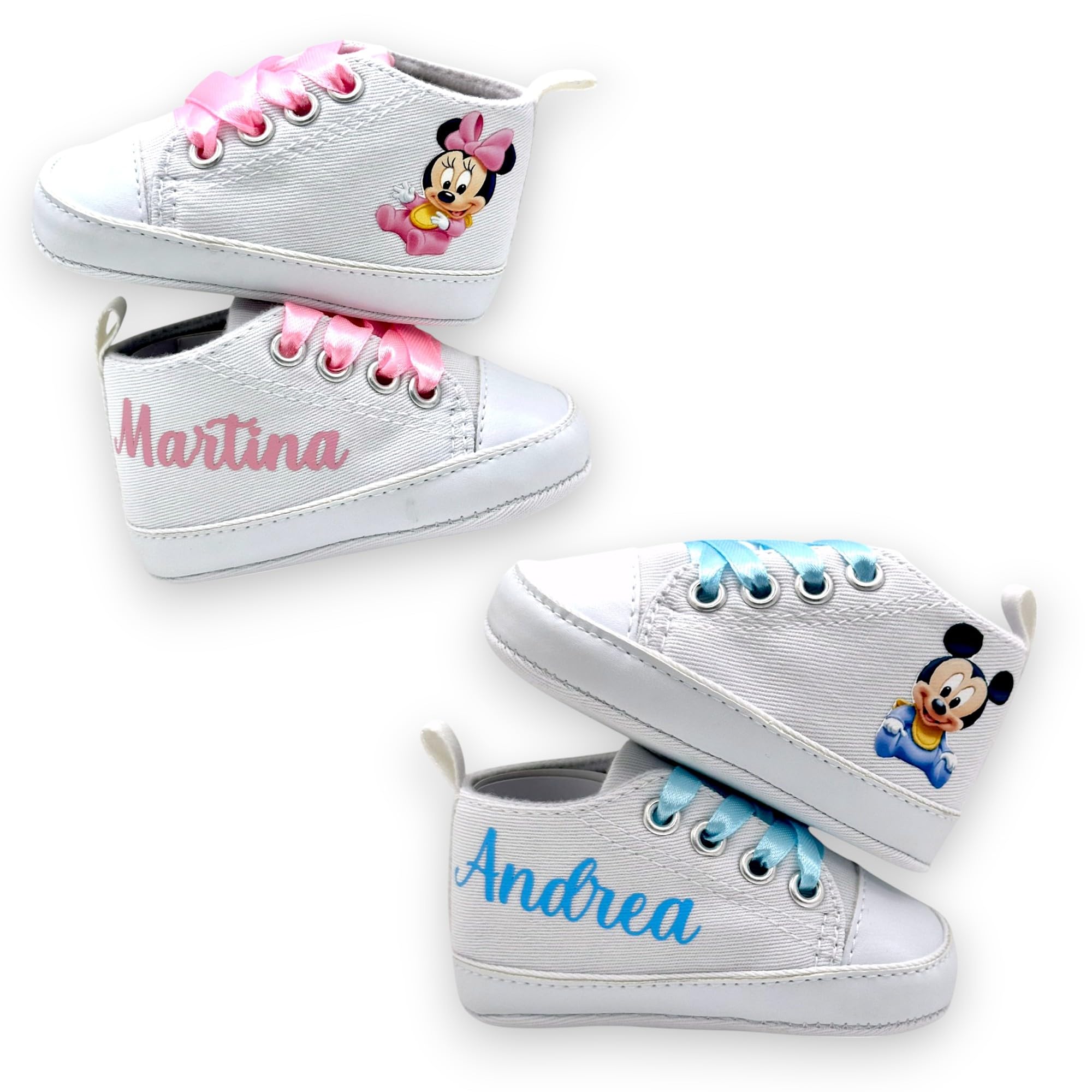 Catenella Portaciuccio Personalizzata con Nome per Neonati, Clip Ciuccio Universale Anticaduta, Idea Regalo Nascita (Minnie) - 5