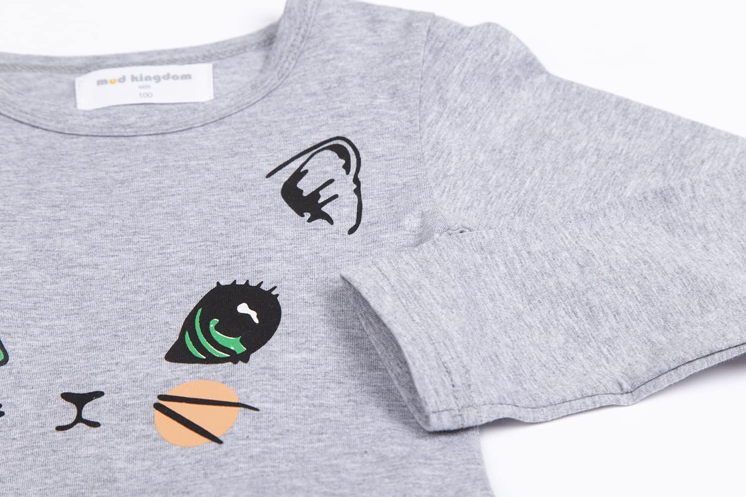 Mud Kingdom Little Girls Cotton Dresses Long Sleeve Cartoon Cat Prints Casual - Image 5