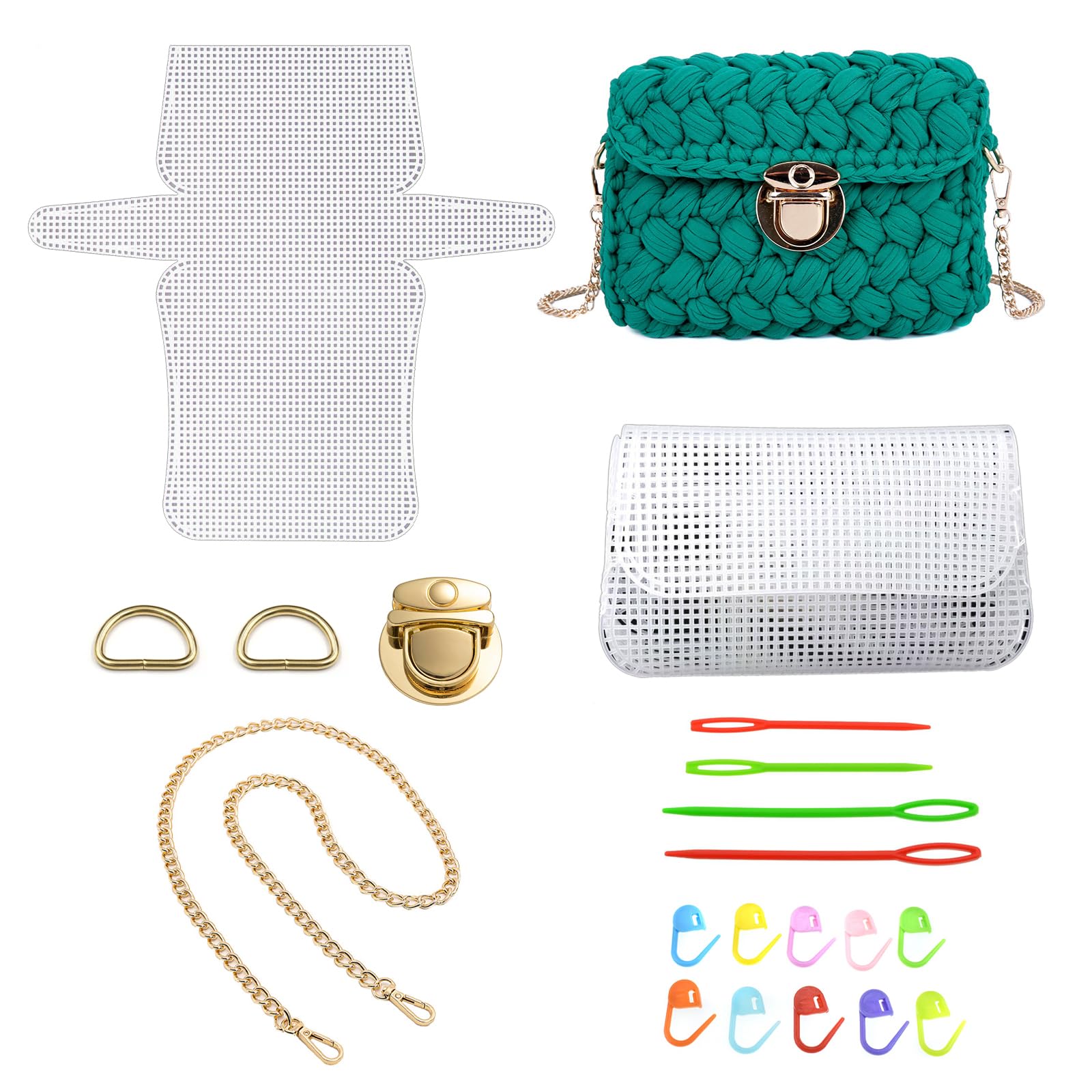 Amazon.com: Wzttdm DIY Knitting Crochet Bags Kit, 8.7x4.9 Inch