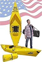 Tucktec 10' PRO Foldable Kayak: Portable Full-Size Fishing Kayak for Adults, Made in USA