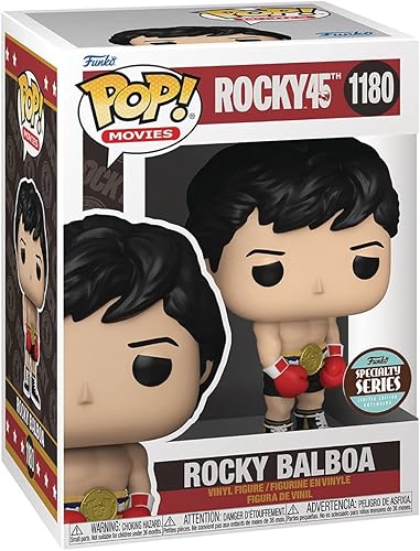 Miniatura 2 de POP Rocky 45th Anniversary - Rocky Balboa con cinturón dorado Serie Especialidad Funko Pop! Figura de vinilo (paquete con funda protectora
