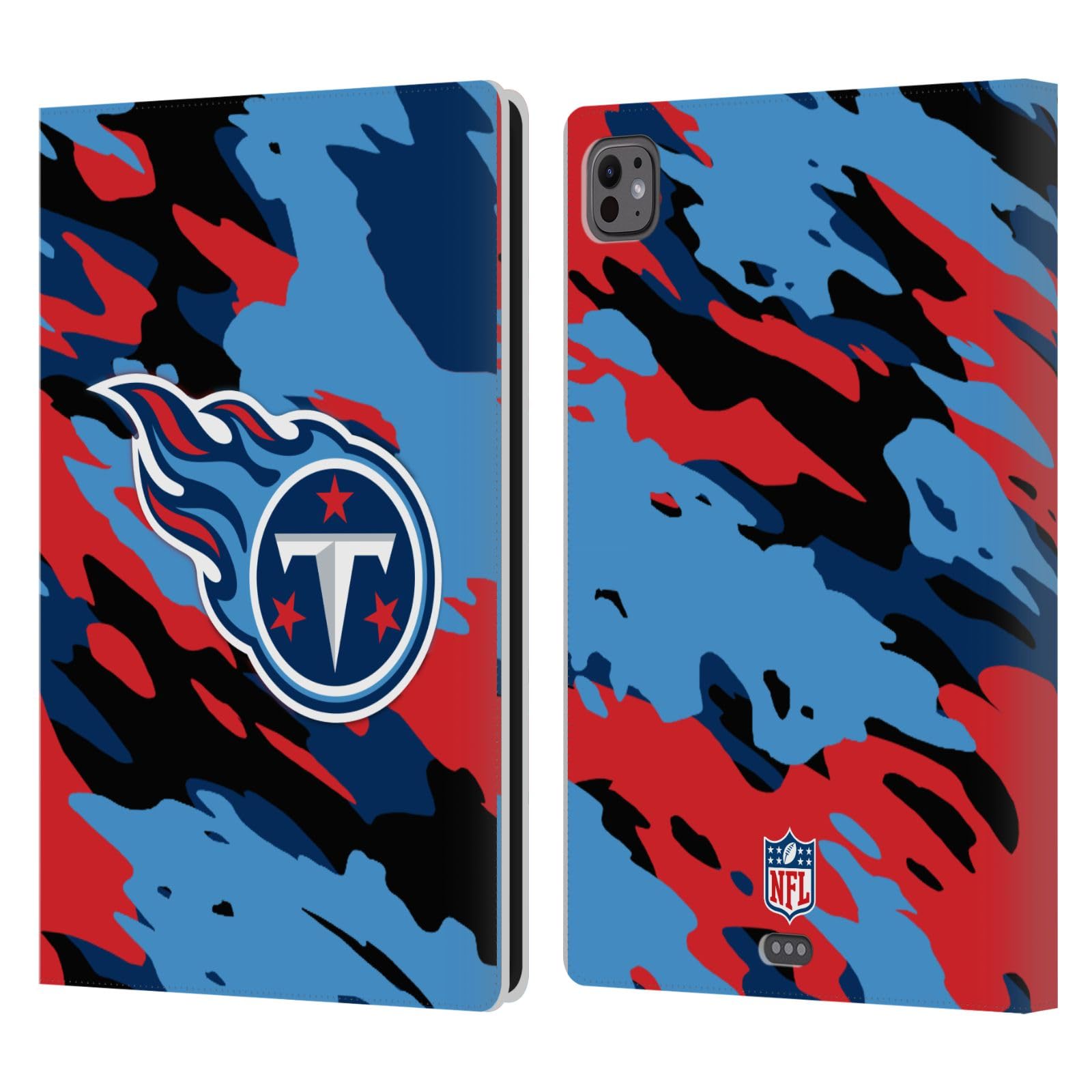 Étui Titans NFL iPad Pro 11 M4 M5 portefeuille cuir