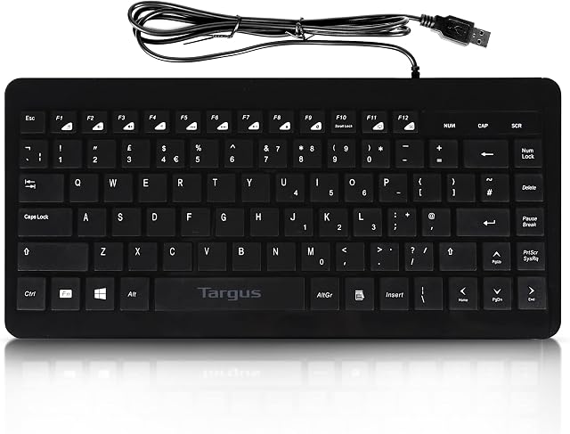 Targus Compact Multimedia - Keyboard - USB - UK - black