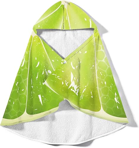 Miniatura 2 de Toalla de playa con capucha de gran tamaño con botón de 59 x 79 pulgadas, manta de microfibra extra grande para adultos, divertida fruta, media