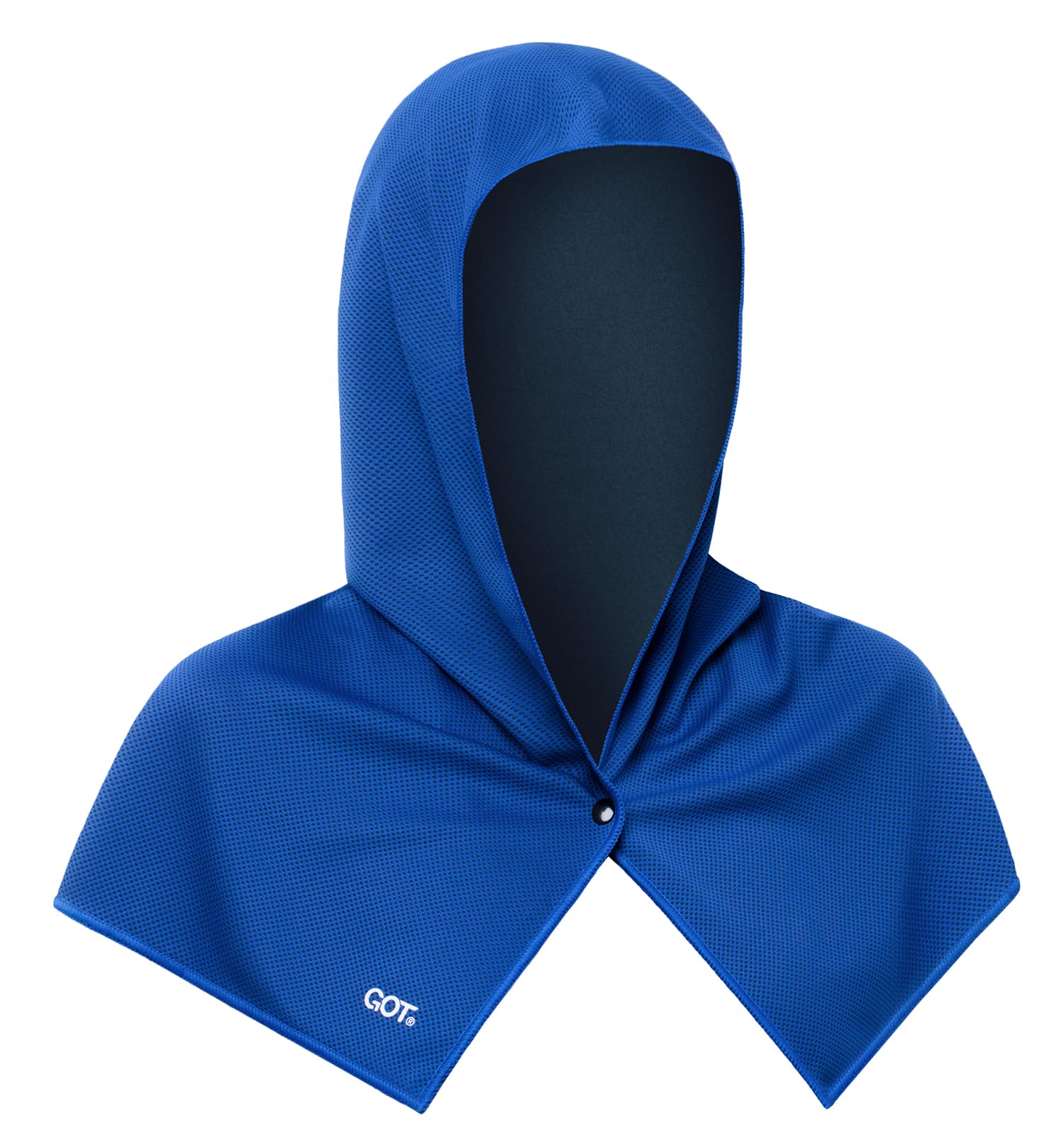 GOT Sports Cooling Hoodie Towel - Instant Cooling with Evaporative Effect - UV Cooling Head & Neck Wraps for Men Women