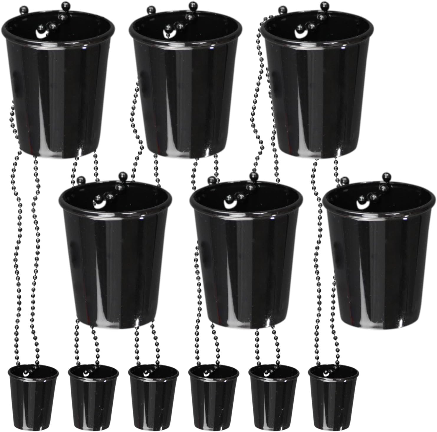 Kigeli 18 Pieces Birthday Shot Glass Necklace Plastic Shot