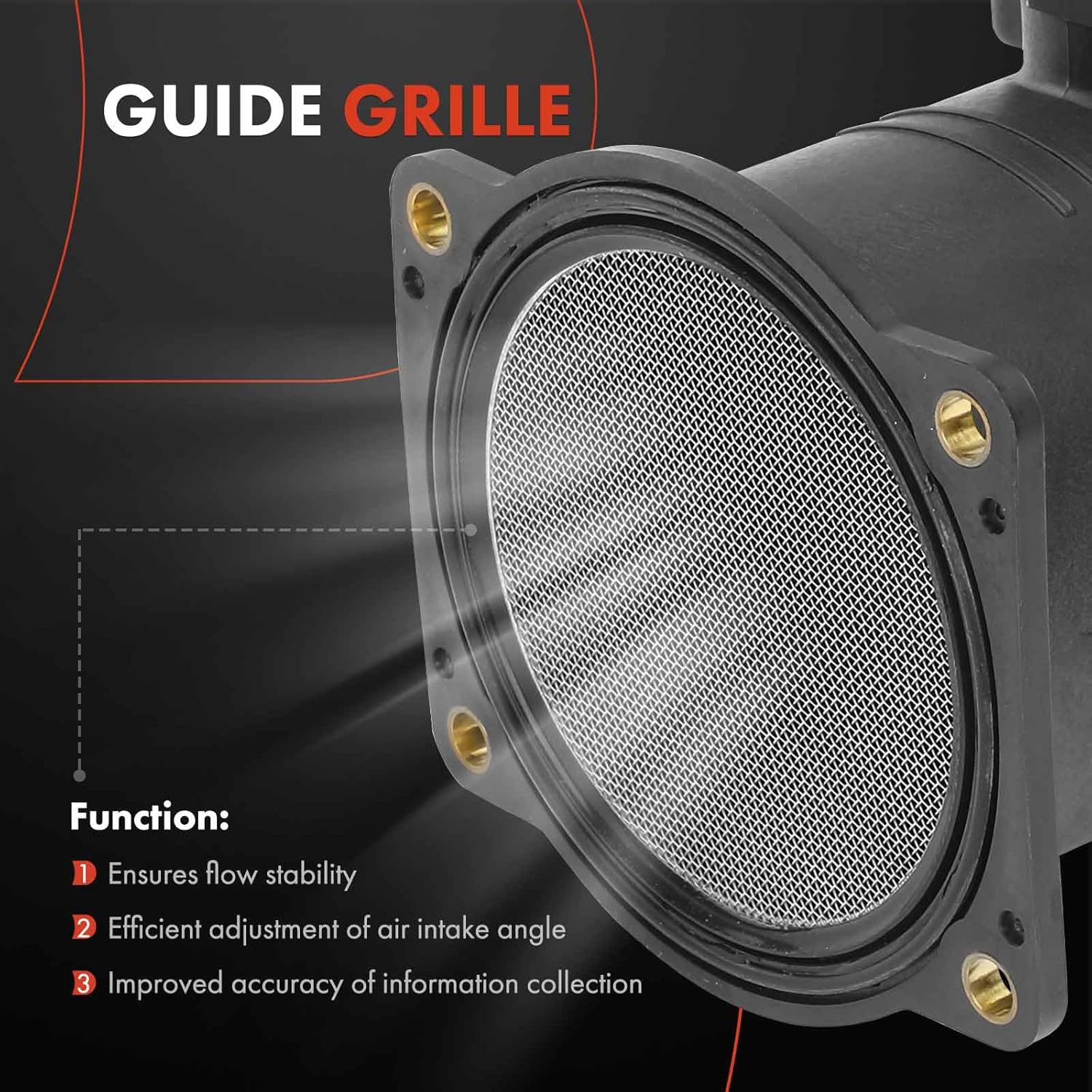 A-Premium Mass Air Flow Sensor Meter Assembly Compatible with Infiniti M45 FX45 Q45 2003-2004, 4.5L, Replace for# 22680AR200