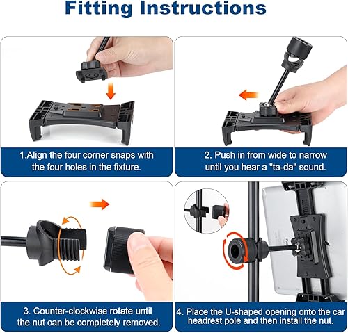 Miniatura 7 de Soporte para tablet para soporte de micrófono, soporte de música ajustable para iPad iPhone compatible con dispositivos de tamaño de pantalla de 4.7