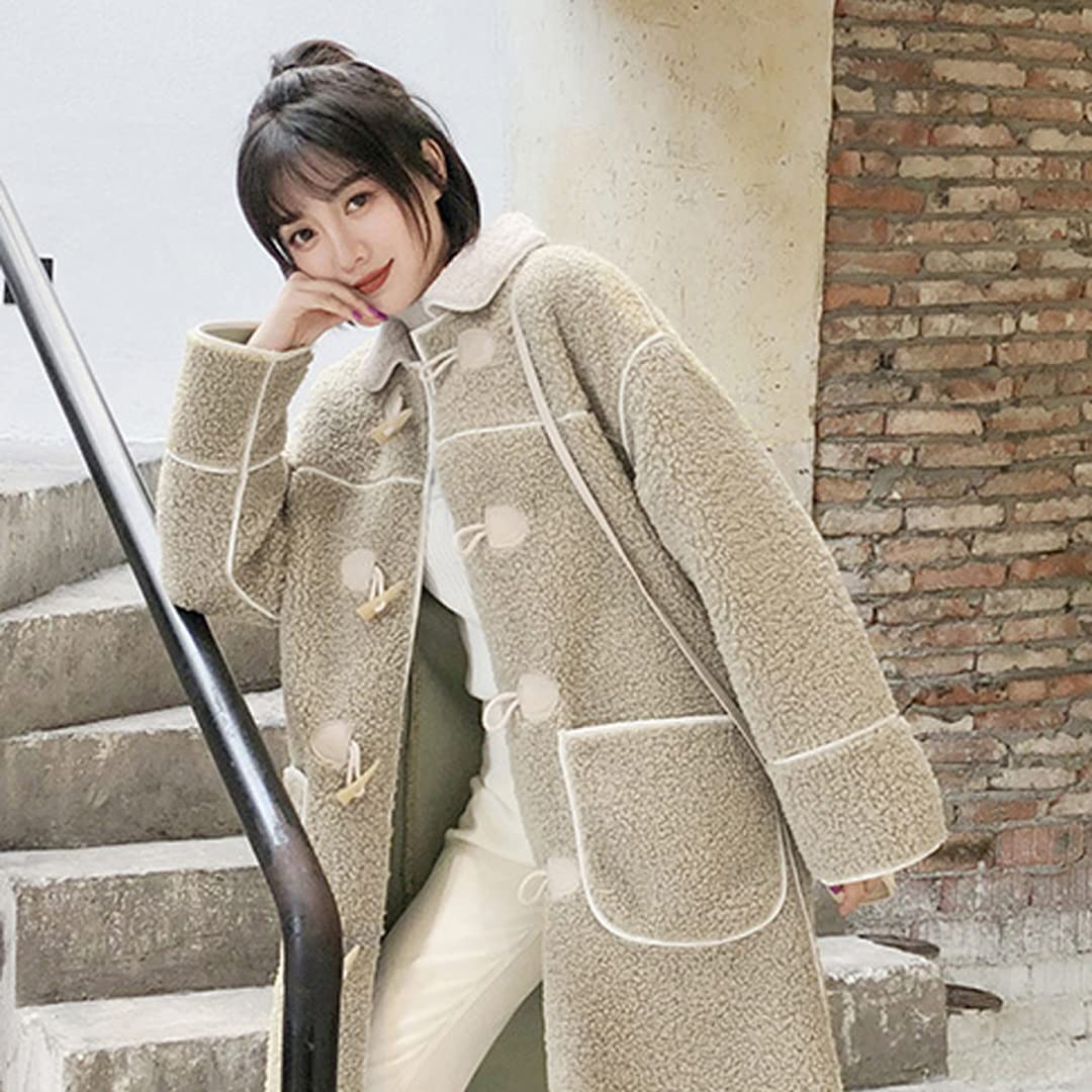 Amazon.com: 4 Sets Beige Duffle Coat Buttons Flower PU Leather