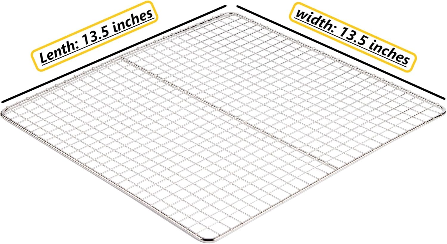 (6-Pack) Deep Fryer Screens 13-1/2 by 13-1/2-Inch, Replaces Pitco Fryer Crumb Screen Stainless Steel Deep Fryer Accessories, Fryer Grate (Pack of 6(13 1/2" x 13 1/2"))