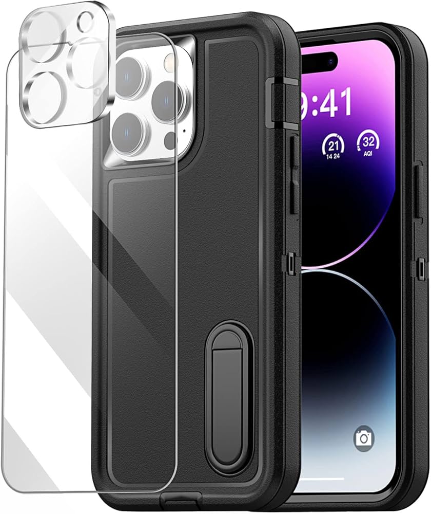 Amazon.com: AICase for iPhone 14 Pro Case Built-in Stand with