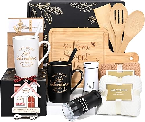 House Warming Gifts New Home, 14 Pcs New House Gift Basket - Housewarming Gifts