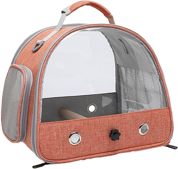 Bird Travel Bag Breathable Foldable Transparent Bird Carrier | Bird for Small Pets Birds Parrots Hamsters Outdoor Hiking Camping