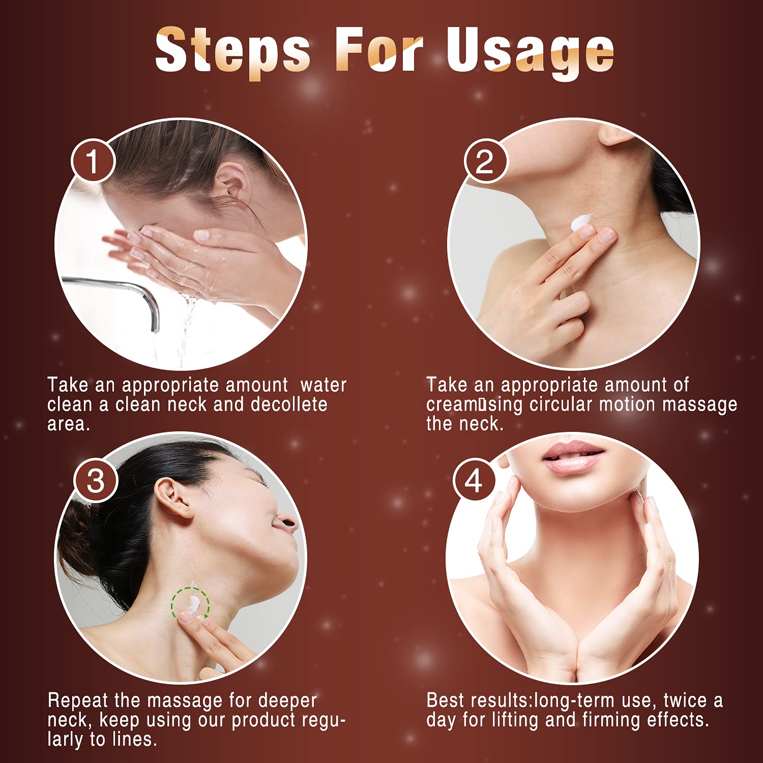 Neck Firming Cream,Neck Cream,Anti Aging Moisturizer for Neck & Décolleté, Improve Saggy Neck Looks or Women Double Chin Skin : Beauty & Personal Care