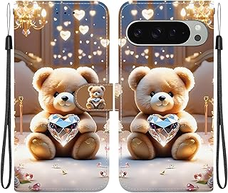 Google Pixel10 向けの ケース 手帳型 可愛い グーグルピクセル10 用の 携帯カバー スマホケース 耐衝撃 ポケット付き スタンド機能 カード収納 薄型 pixel10 pro 用の ソフトケース 癒される 猫 フラワー 学生 人気 絵柄 合皮レザー マグネット式 Pぐーくるぴくせる10/10 プロ 用の 財布 ブックカバー くま