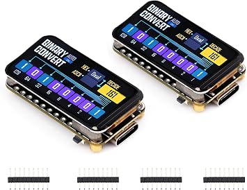 2PCS ESP32-C6 1.47inch Display Development Board, 172320, 262K Color, Single-Core Processor 160MHz Running Frequency, with Colorful RGB LED, ESP32 with Display Supports Wi-Fi 6 & BLE